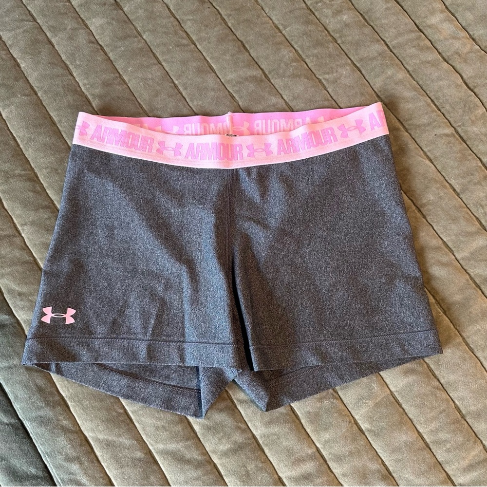 UNDER ARMOUR Women's Gray Spandex Shorts